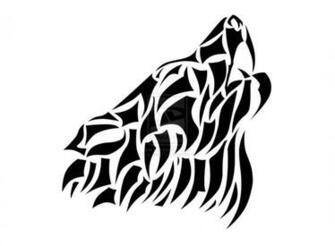 Wolf Tribal By Fish Sleep San