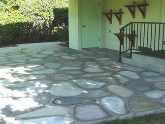 Concrete Floor Look Like Stone Paint
