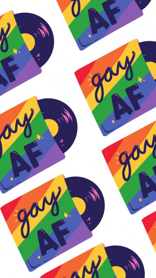 Gay Vinyl Wallpaper