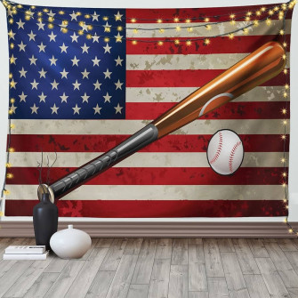 Amazon Ambesonne American Flag Tapestry Baseball Bat And