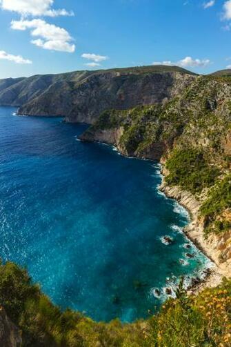 Body Of Water Zakynthos Greece Sea Cliff HD Wallpaper