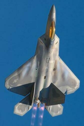 F22 Raptor After Burner iPhone HD Wallpaper