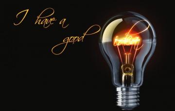 Wallpaper Light Bulb Attitude Black The Idea Inventor