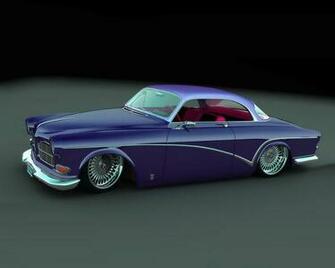 Retro Car Classic Blue Volvo