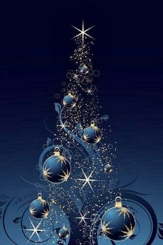 Christmas Tree Desktop Wallpaper Grasscloth