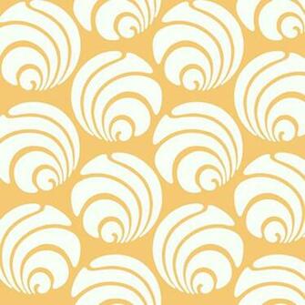Silhouettes Large Circle Swirl Geometric Wallpaper Contemporary