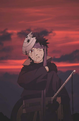 Naruto Anime Character Tobi iPhone Wallpaper