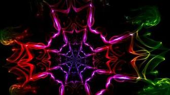 Wallpaper Kaleidoscope Shapes Light Dark Background