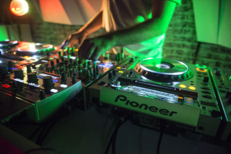 White And Gray Pioneer Dj Controller Turntables Mixing Consoles