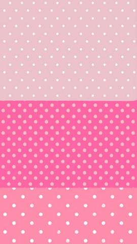 Pink Spots Dots iPhone Wallpaper Background Phone Lockscreen
