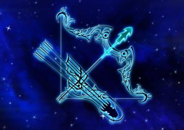 Blue Sagittarius The Archer By Darkworkx HD Wallpaper Background