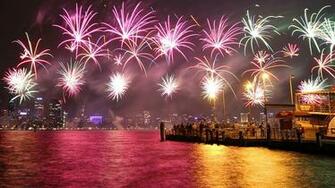 New Year 4th Fourth July Holidays Fireworks Color Sparkle Bright Light