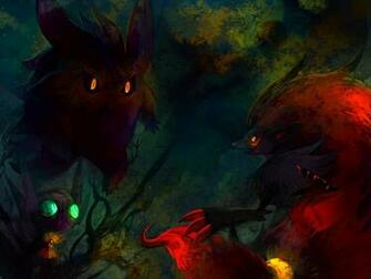 Zoroark Sableye And Gengar Computer Wallpaper Desktop Background