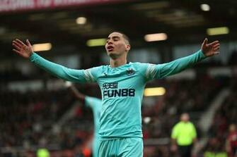 Newcastle And International Fans React As Miguel Almiron Sees Red