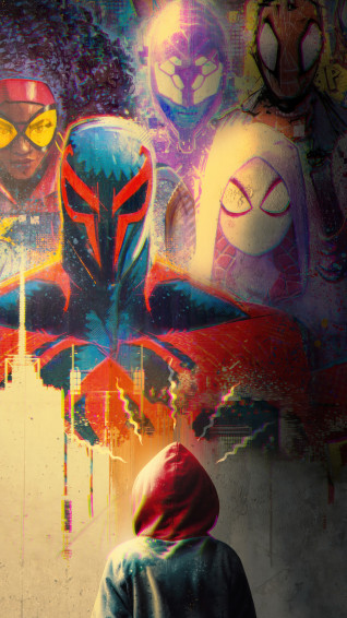 Spider Man Across The Verse 4k Wallpaper iPhone HD Phone
