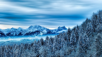 Snow Winter Nature Cloud Mountains 1440p Resolution HD 4k Wallpaper