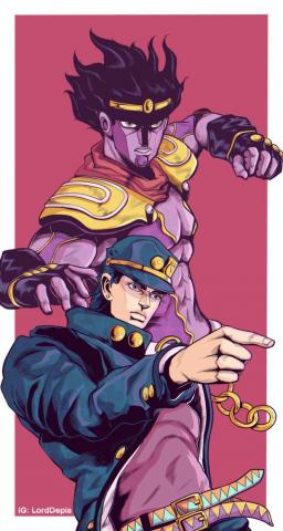 Jotaro And Star Platinum Wallpaper Fanart R Stardustcrusaders