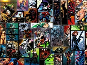 Comic Collage Wallpaper Cellular iPhone