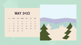 May Calendar Wallpaper