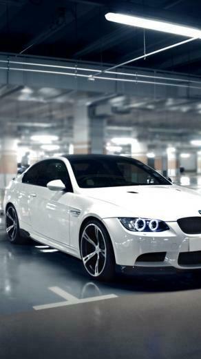 White Bmw M3 iPhone Wallpaper