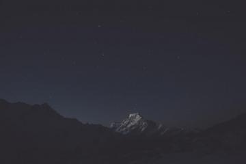 Mountain Peal Minimal Dark Sky