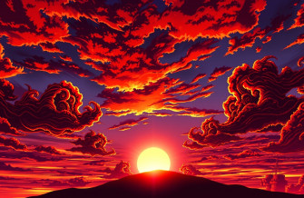 Akatsuki Clouds HD Wallpaper