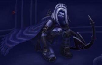 Wallpaper Art Traxex Drow Ranger Carry Trueshot Aura Gust