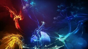Pokemon Zapdos Lugia Articuno Moltres Wallpaper