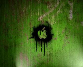 Apple Inc Graffiti Green Logos Textures Best Widescreen Bxj