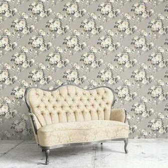 Traditional Victorian Rose Wallpaper Decor Girls Room