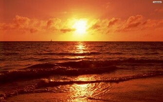 Beach Sunset Wallpaper Image Picture With