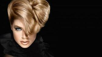 Wallpaper Doutzen Kroes Fashion Model Loreal Makeup Hairstyle