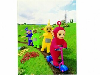 Teletubbies Po Wallpaper Les Dans Le Jardin