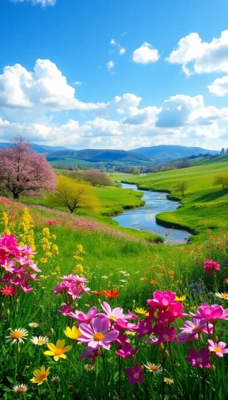Beautiful Spring Scenic Wallpaper
