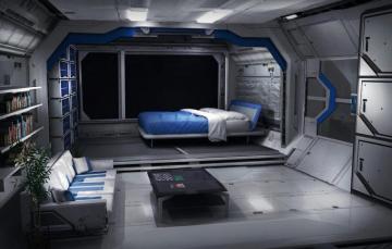 Wallpaper Interior Bedroom Living Room The Style Of Cyberpunk