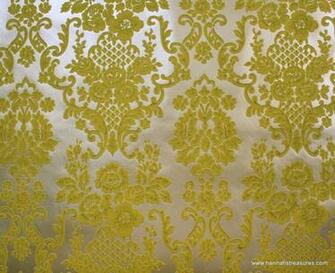 Metallic Gold Damask Wallpaper S Vintage