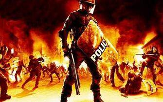 Riot Police Wallpaper Artwork