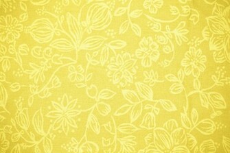 Yellow Floral Wallpaper Grasscloth