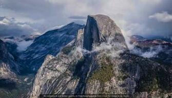 After The Storm Passes Half Dome Yosemite 4k Wallpaper