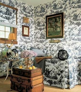 Thibaut Castle Pine Pheasant Toile Wallpaper