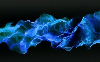 Abstract Blue Fire Wallpaper