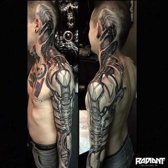 Top Best Biomechanical Tattoos For Men Improb