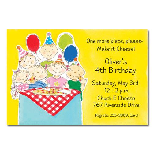 Pizza Party Invitation BirtHDay Picture Perfect