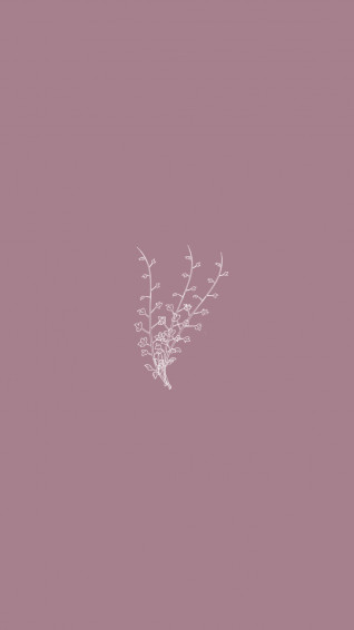 Pastel iPhone Minimalist Leaf Art Wallpaper