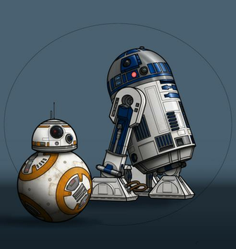 Droids R2 D2 And Bb By Benjaminsapiens
