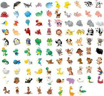 Cute Cartoon Baby Animals Wild