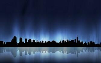 Vector City Silhouette Wallpaper X