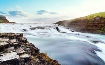 Mountain Rock Stream Iceland Wallpaper HD