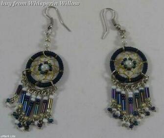 Native American Dream Catcher Dangle Earrings