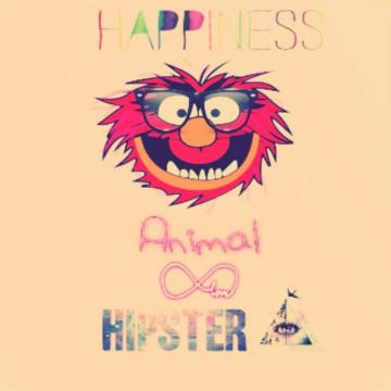 Animal Hipster And Muppets Image Illustration